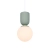 Lampa wisząca beżowa + klosz biały Sadie NO2512603009 - Nordlux